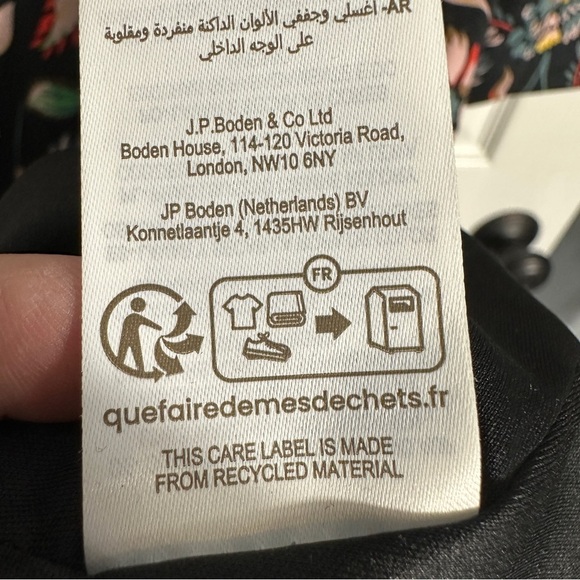 Boden dress, size 2, pullover with side zip, floral, a-line, office, date night - Picture 11 of 11